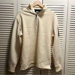 DKNY Sweatshirt Pullover Eggshell White Large